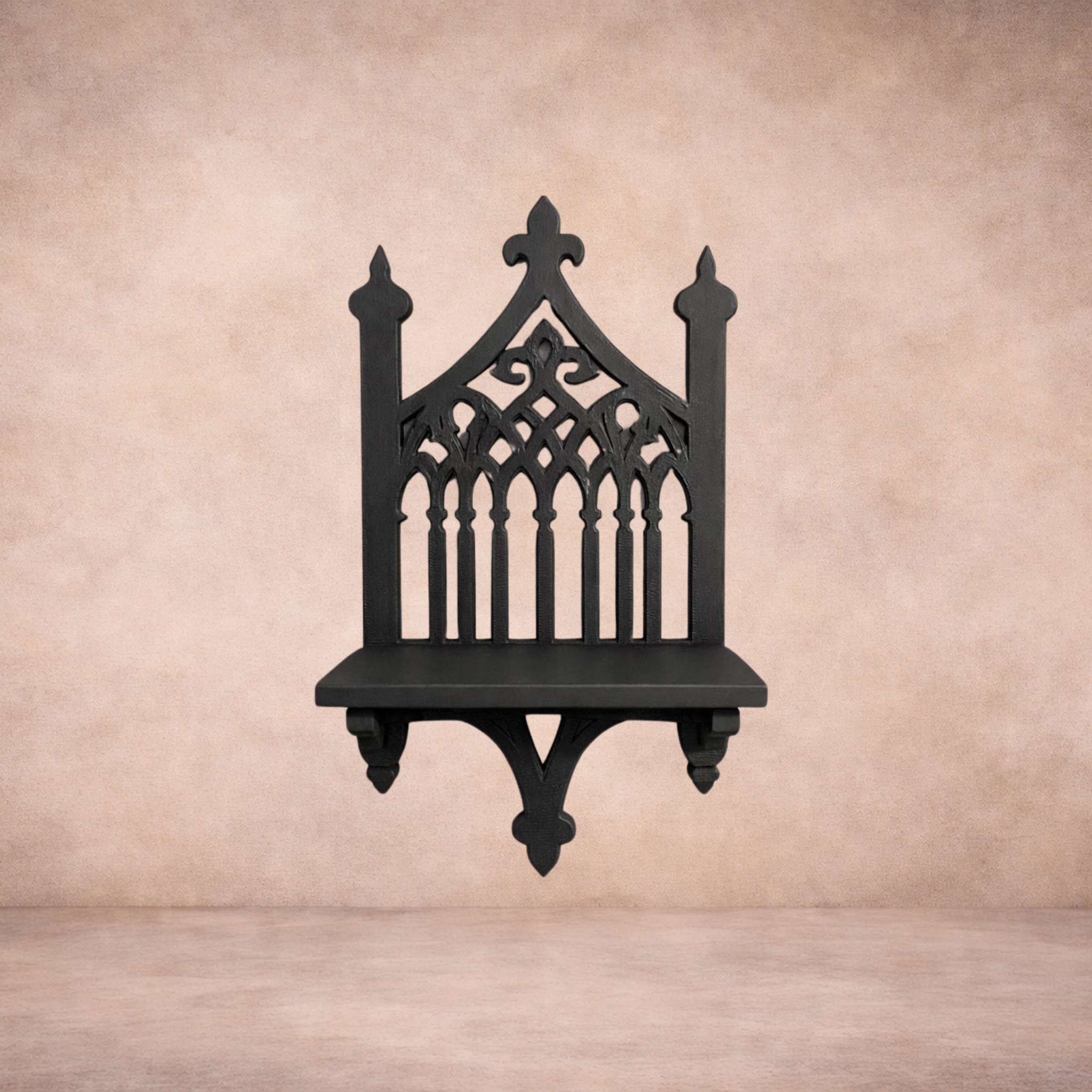 Gothic Cathedral Arch Wall Shelf