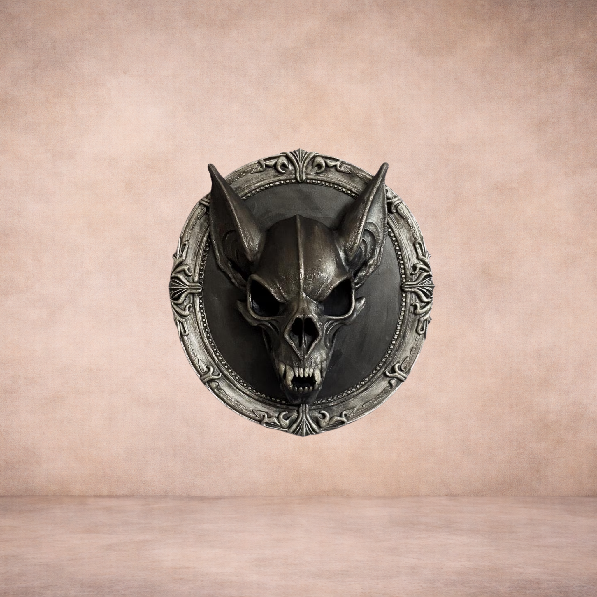 Gargoyle Skull Wall Plaque
