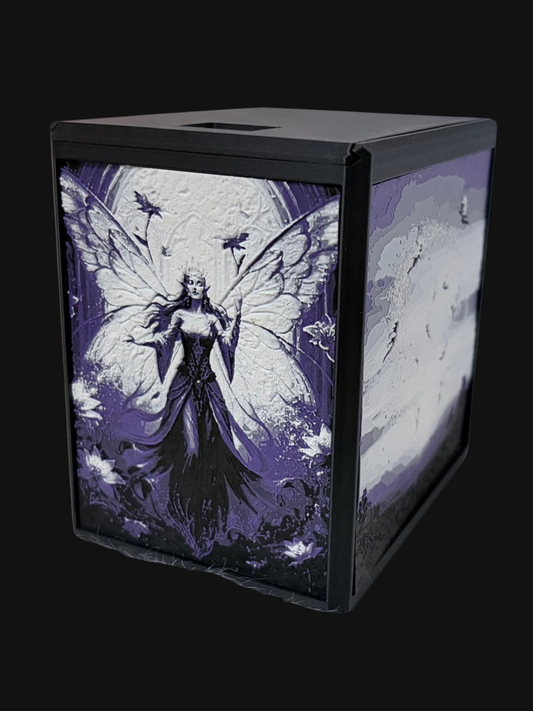 Faerie Commander Deck Box – Gothic MTG Card Storage with Display