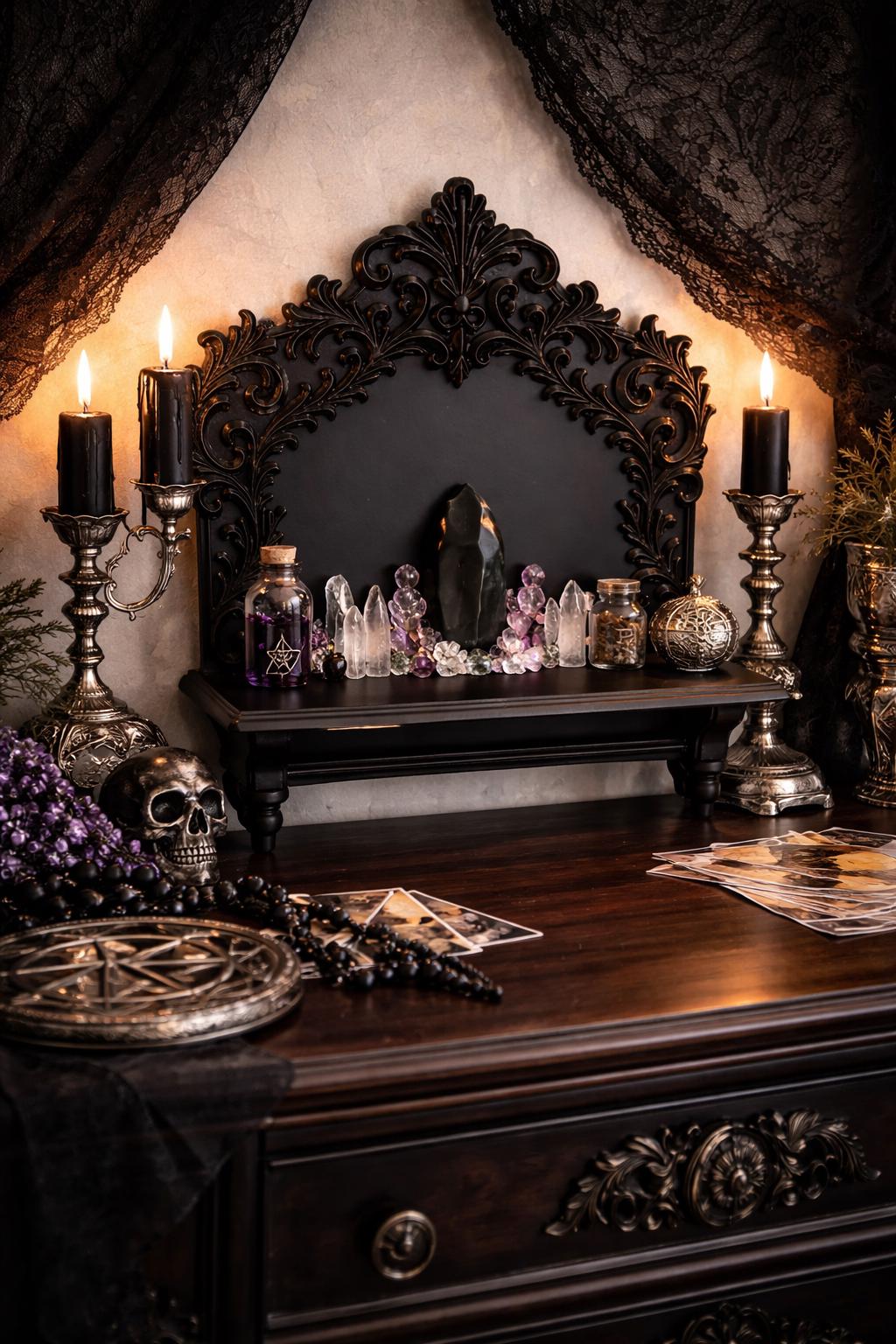 Gothic Tabletop Shelf